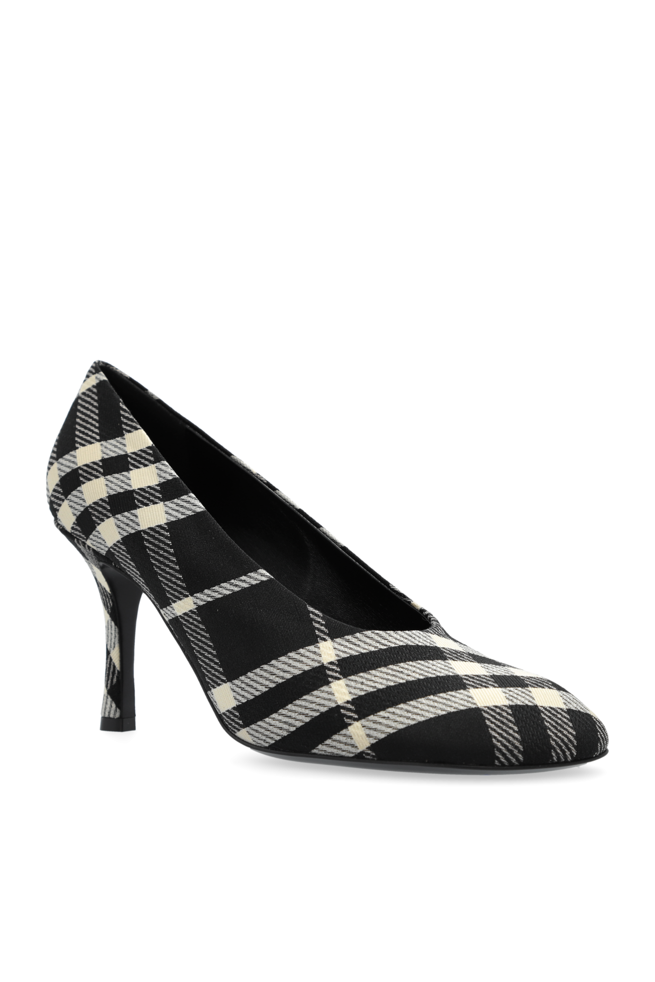 サンダル・ミュール Burberry SS25 Burberry With Heel (8105116 C1846) BURBERRY Embellished patent-leather sandals | NET-A-PORTER